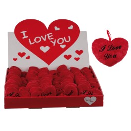 CUORE DI PELUCHE ROSSO I LOVE 10 CM 