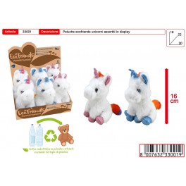 PELUCHE UNICORNI CM 16 