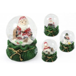 SFERA BABBO NATALE  BASE VERDE