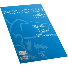 CONF 200 FOGLI PROTOCOLLO 80 GR 5MM